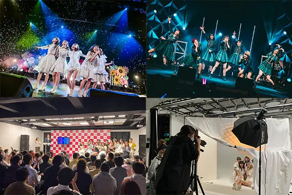 ライブ、番組収録、撮影などワロップでの活動風景